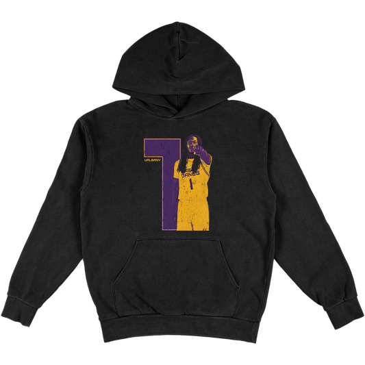 TYLER JONES '1' HEAVYWEIGHT BLACK HOODIE