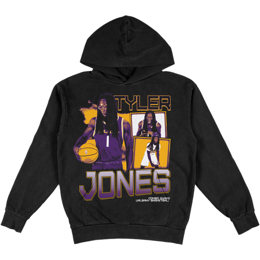 TYLER JONES HEAVYWEIGHT GRAPHIC BLACK HOODIE