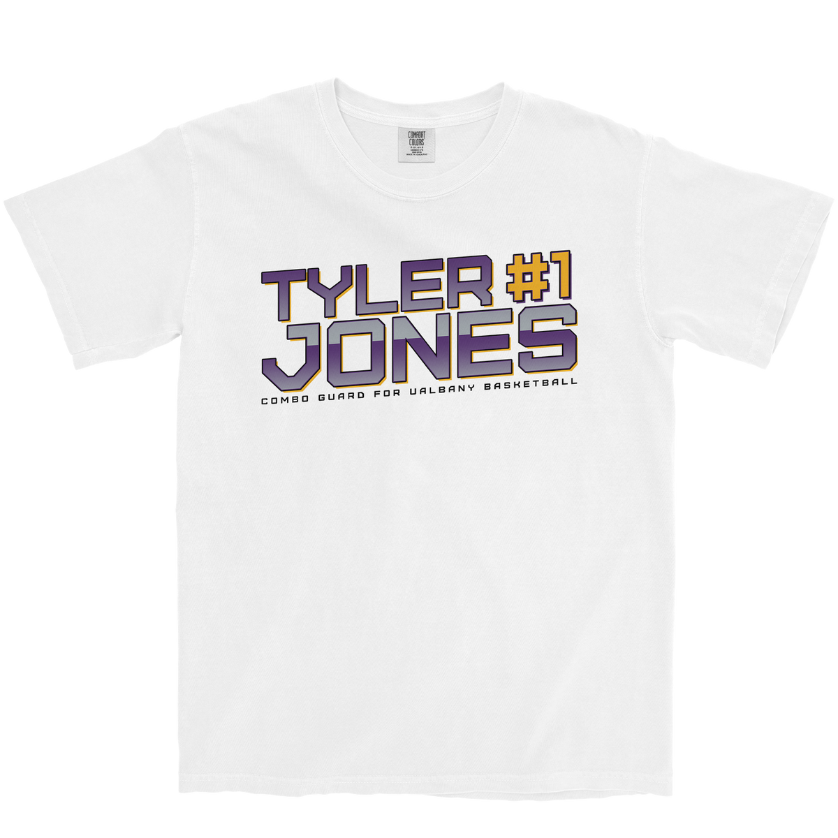 TYLER JONES RETRO WHITE TEE