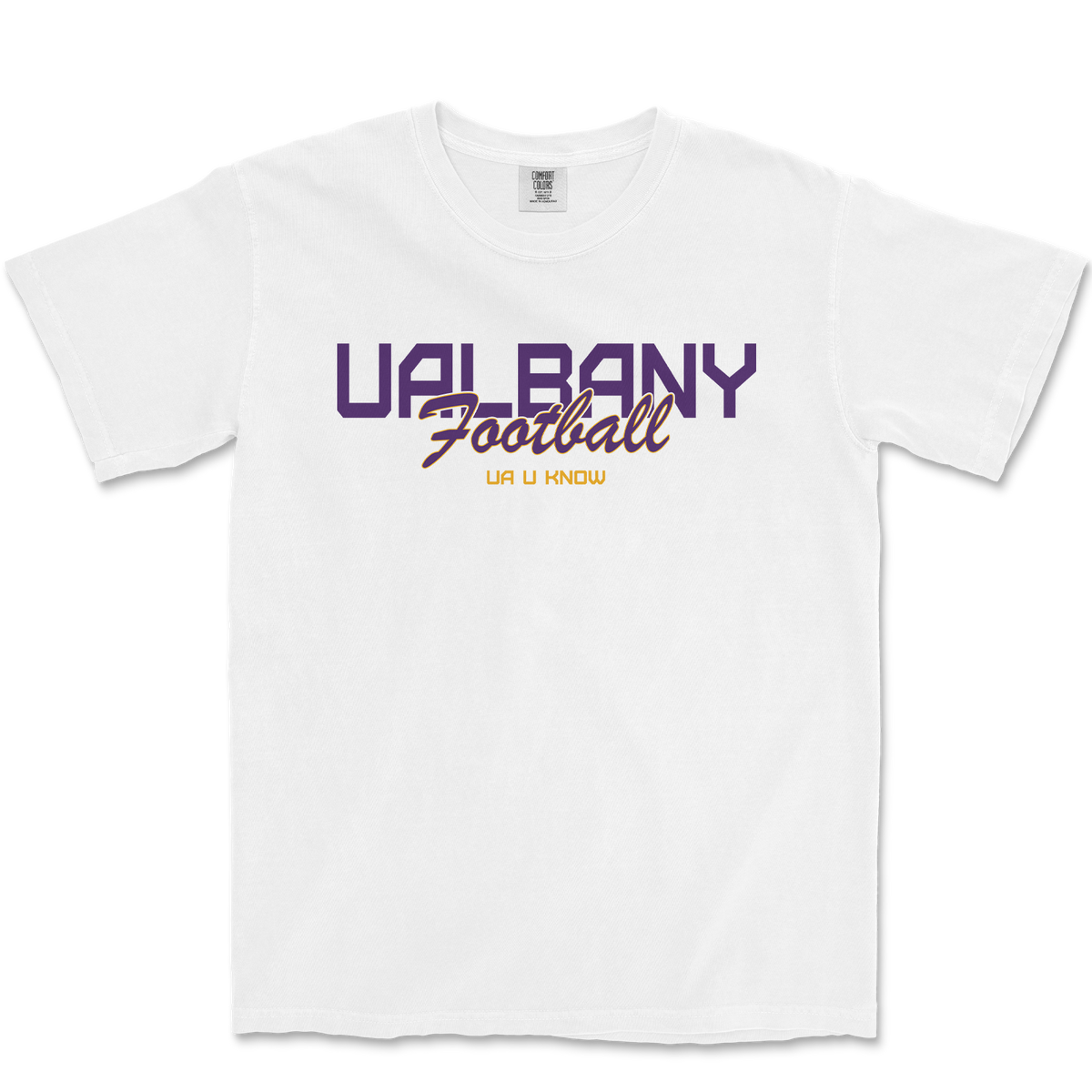 UALBANY FOOTBALL CLASSIC WHITE T-SHIRT