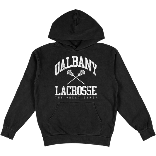 UALBANY LACROSSE 'BLACK AND WHITE' HOODIE