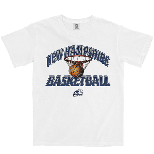 UNH WILDCATS VINTAGE BASKETBALL HOOP TEE
