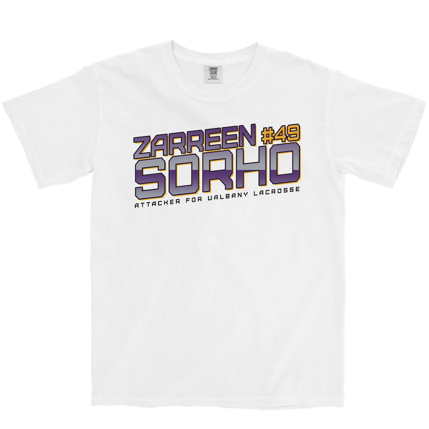 ZARREEN SORHO '49' WHITE TEE