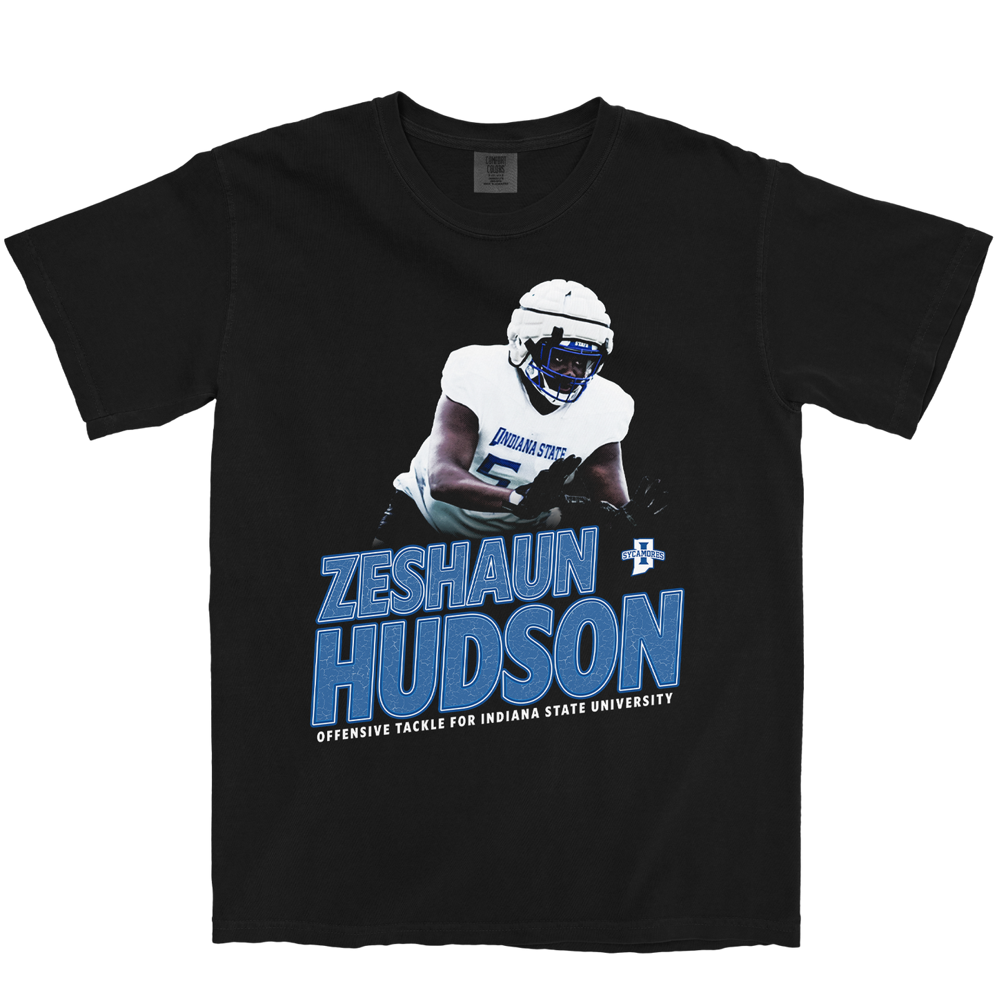 ZESHAUN HUDSON VINTAGE BLACK TEE